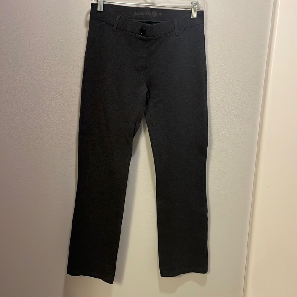 Betabrand woman dark gray pants
